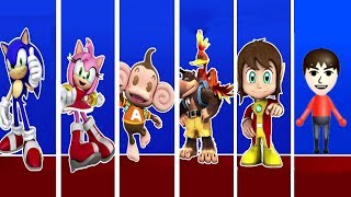 Sonic amp SEGA AllStars Racing  All Characters [upl. by Otokam948]