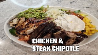 How to Make Homemade Chipotle Bowl  Chicken and Steak Chipotle Bowl [upl. by Maitund209]