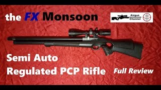 FX Monsoon Full Review Semi Auto PCP Air Rifle Regulated [upl. by Nelyak]