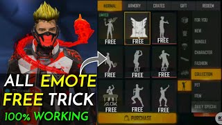 How To Get Free Emotes In Free Fire Free Emote Best Trick [upl. by Lemuelah]