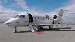 Flying Aboard the Bombardier Challenger 650 Business Jet – BJT [upl. by Haidabo939]