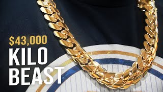 The PERFECT KILO Gold Cuban Link Chain  How Its Handmade by Gus Villa Jewelry [upl. by Yearwood564]