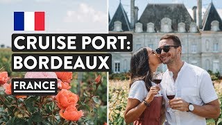 First Time In France  Bordeaux Wine Tasting Tour Vineyards amp Chateau  Princess Cruises Vlog 4 [upl. by Ecinej]