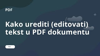 Kako urediti editovati tekst u PDF dokumentu besplatno [upl. by Siro362]