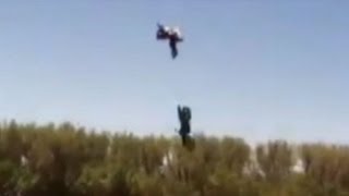 Stuntmans Big Jump Goes Horribly Wrong Caught on Tape [upl. by Junno]