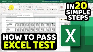 How To Pass Basic Excel Employment Test 20 Exercises XLSX Download [upl. by Rehtaef]