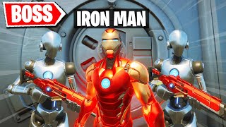 Real Life FORTNITE Iron Man BOX FORT VS GALACTUS AVENGERS Fortnite Nerf [upl. by Eenwat]