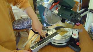 Metabo KGS 216M Mitre Compound Saw Unboxing and testing [upl. by Iva]