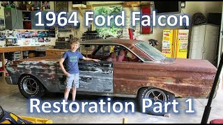 1964 Ford Falcon Restoration Part 1 Interior and Engine [upl. by Shaylyn122]