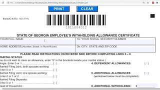 GA Withholding on my Mind  Payroll in Excel 2021 [upl. by Ydnagrub]