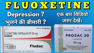 Fluoxetine capsule tablet 10mg 20mg use and detail in hindi  Prozac capsules [upl. by Eerolam]