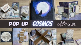 Pop Up Cosmos Photo Album 🌟 Handmade Scrapbook [upl. by Teena266]