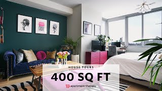 Esis Bold 400SquareFoot Brooklyn Studio  House Tours  Apartment Therapy [upl. by Emlyn]