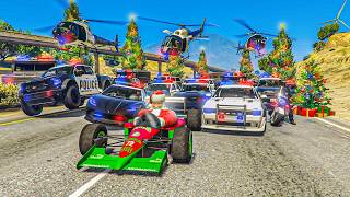 POLICIAS vs PAPA NOEL ESPECIAL NAVIDAD  GTA 5 ONLINE [upl. by Eikcaj160]