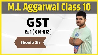 Class 10  ML Aggarwal  GST  Ex 1  Part 04 [upl. by Theobald]