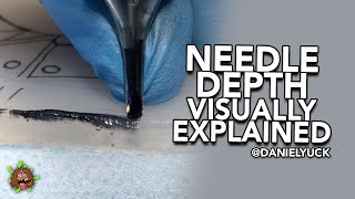 Tattooing 101Needle Depth Visually Explained [upl. by Rivkah403]