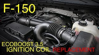 Ford F150 Ecoboost 35 Ignition Coil Replacement [upl. by Ecikram444]