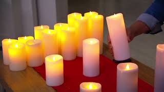 Illure S4 4quot 6quot or 8quot 3D Flameless Candle Pillars with Remote on QVC [upl. by Suolevram]