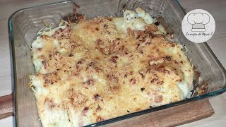 Gratin de CHOUFLEUR Béchamel et Lardons facile Recette délicieuse [upl. by Llennol]