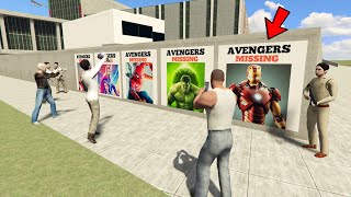 Franklin Try To Find Lost Avengers In Indian Bike Driving 3D [upl. by Retsub]