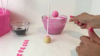 Minnie Mouse Cake Pop Tutorial [upl. by Auhsaj]