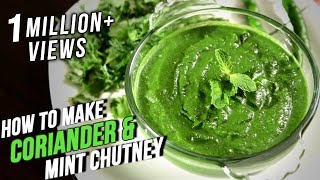 How To Make Coriander Mint Chutney  Easy Recipe By Ruchi Bharani  Basic Cooking [upl. by Sashenka362]