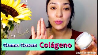 Como hacer CREMA DE COLÁGENO Casera  Antiedad [upl. by Pelagias619]