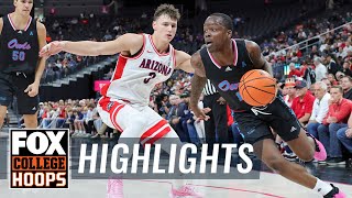 No 14 Florida Atlantic Owls vs No 4 Arizona Wildcats Highlights  CBB on FOX [upl. by Ordnagela]