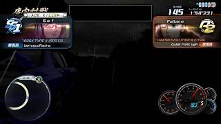 Initial D8  Blind Hakone battle vs Falbere [upl. by Vitia]