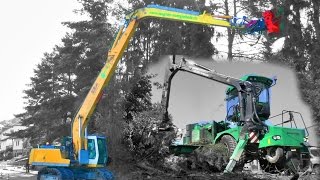 Woodcracker an Liebherr 924 vs Albach Silvator 2000 [upl. by Jackson424]