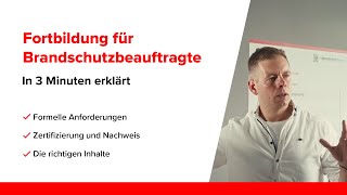 Pflicht Fortbildung für Brandschutzbeauftragte  Was ist gefordert [upl. by Azial]