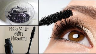 DIY Homemade Mascara  24 hrs Smudgeproof Waterproof Long lasting  100 Natural [upl. by Bayless327]