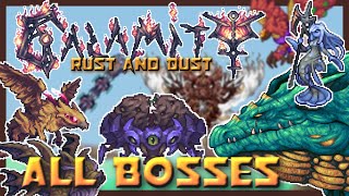 Terraria Calamity Mod  ALL BOSSES Rust and Dust Update [upl. by Ailedroc]