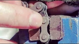 How to break a bike chain without a chainbreaker [upl. by Ytsirt]