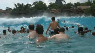 Giant Wave Pool At Disneys Typhoon Lagoon Water Park  1080p HD [upl. by Wilbert227]