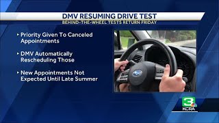 California DMV to restart driving tests this week [upl. by Karyn253]