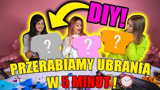 PRZERABIANIE UBRAŃ W 5 MINUT CHALLENGE [upl. by Leur]