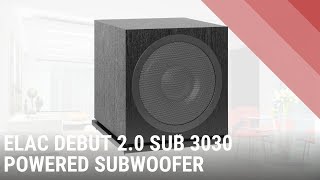 ELAC Debut 20 SUB 3030 12quot Subwoofer  Quick look India [upl. by Hannover]