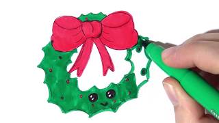 Kako se crta Božićni ukras  How to Draw Christmas Decoration [upl. by Haney]