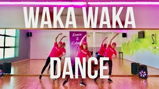 Shakira Waka Waka Kids Dance Warm Up Routine  Dance 2 Enhance Academy [upl. by Ayk]