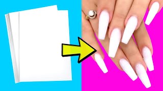 16 AWESOME NAIL HACKS YOU WILL DEFINITELY LIKE [upl. by Hsemar]