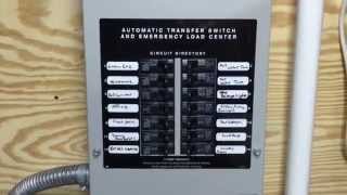 Generac 14 KW Stand By Generator Transfer Switch [upl. by Naujahs]