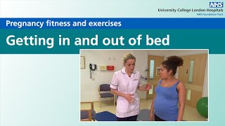 Pregnancy fitness and exercises  Getting in and out of bed [upl. by Suoicerpal]