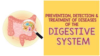 Prevention Detection and Treatment of Diseases of the Digestive System  Biology Animation [upl. by Abelard]