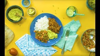 Pulled Mexican Chicken Rice Bowl with Guacamole  Family Recipes [upl. by Nims]