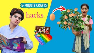 I Tested Viral 5 minute Crafts Hacks  MoonVines [upl. by Rybma]