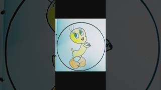 Easy Tweety drawing step by step ll simple Tweety Bird drawing ll Tweety Bird drawing tutorial [upl. by Nalorac]