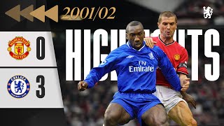 ⏪️ Man United 03 Chelsea  HIGHLIGHTS REWIND  Goals from Hasselbaink and Gudjohnsen  PL 200102 [upl. by Eidod]