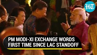 PM Modi Xi Jinping talk at G20 dinner First public exchange since 2020 LAC standoff [upl. by Mushro]