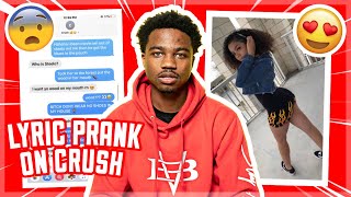 RODDY RICCH “THE BOX” LYRIC PRANK ON CRUSH 😍 EXPOSED 💦 [upl. by Eggett288]